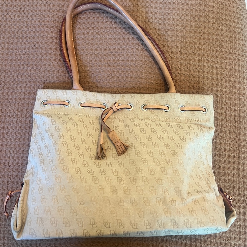 Beige Designer Tote Bag